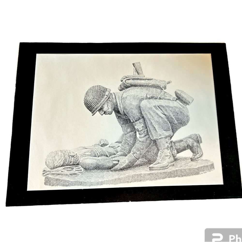 Memorial combat medic art